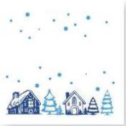 Салфетки 24х24см (Зимний вечер НГ) 50 листов (х1/72)