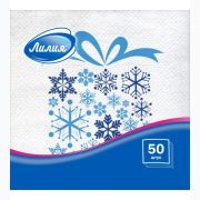 Салфетки 24х24см (Подарок зимы НГ) 50 листов (х1/72)