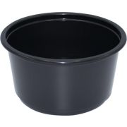 Контейнер суповой без крыш. круглый ПП К-127, 500мл D=127мм Выс:68мм цвет Черный СТП (х50/500)