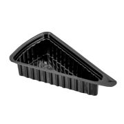 Контейнер без крыш. треуг. (для кусочка торта) ПЭТ 176x95x63мм цвет Черный (х800)