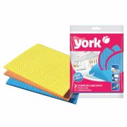 Салфетки для стола прорезиненные/губчатые 3 шт. 17,5x15,5см York (х1/30) БЕЛАРУСЬ